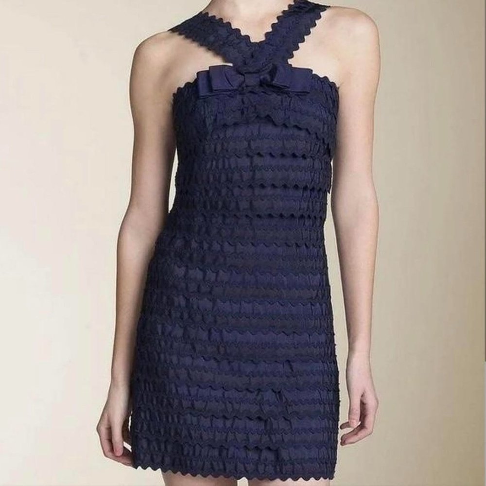ASO Blair Waldorf Marc Jacobs Joelle dress in Navy - 0